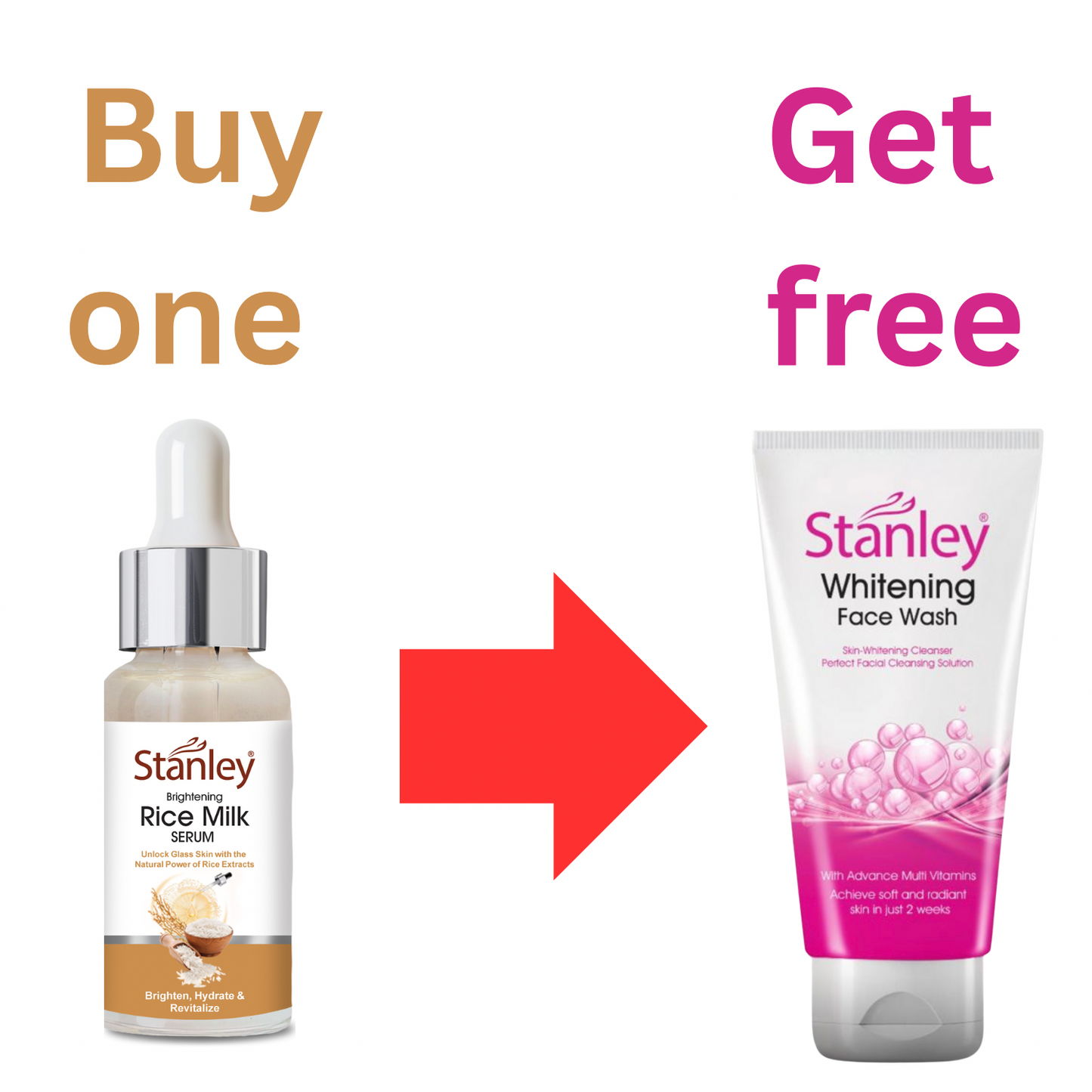 Free Facewash with Purchase of any Serum