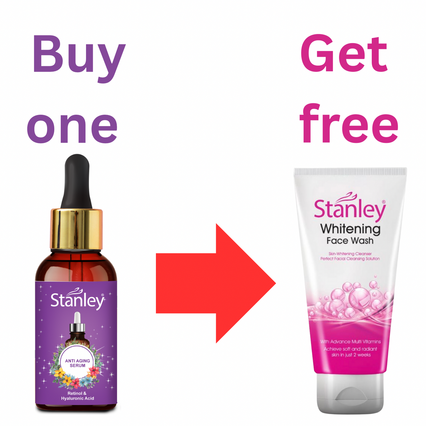 Free Facewash with Purchase of any Serum