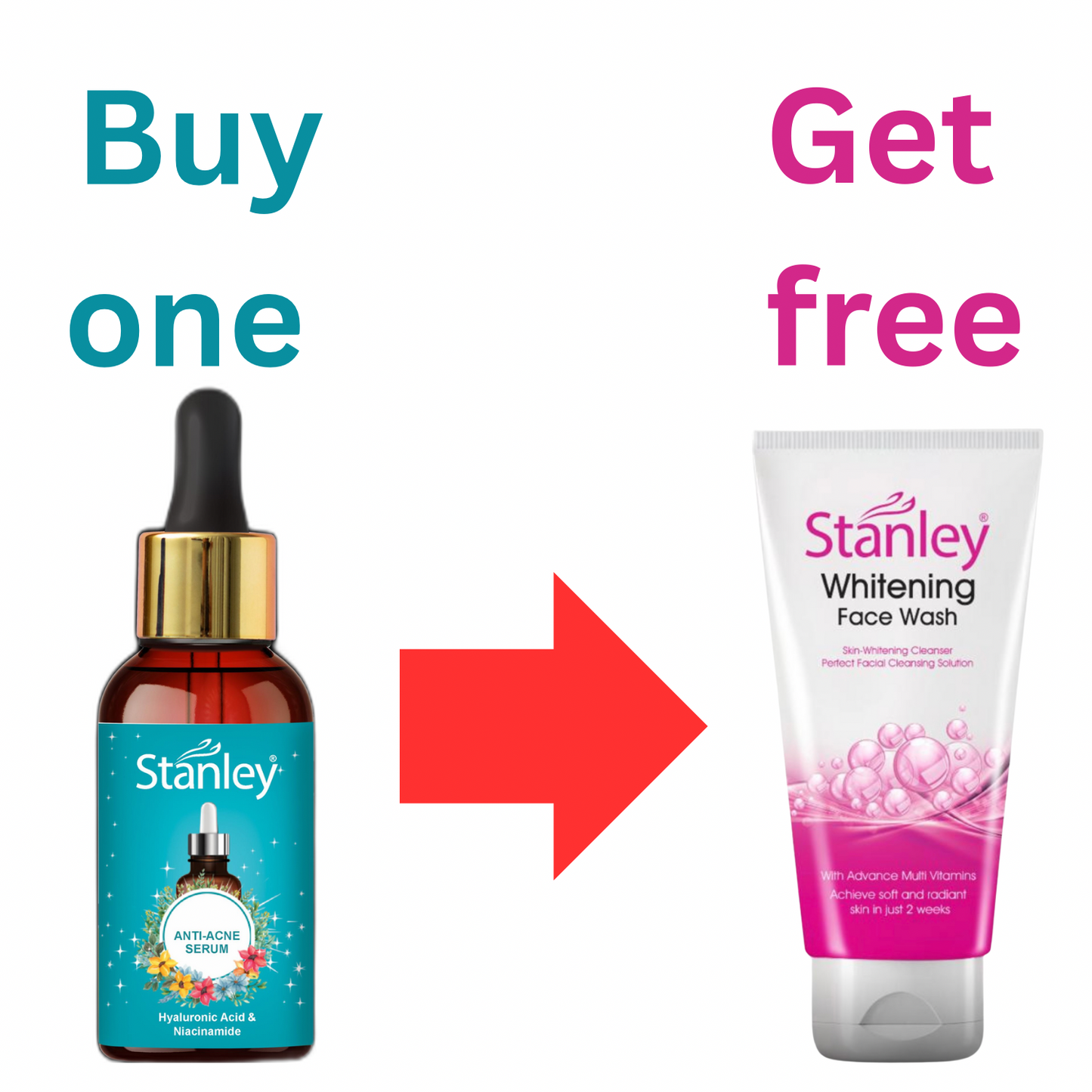 Free Facewash with Purchase of any Serum