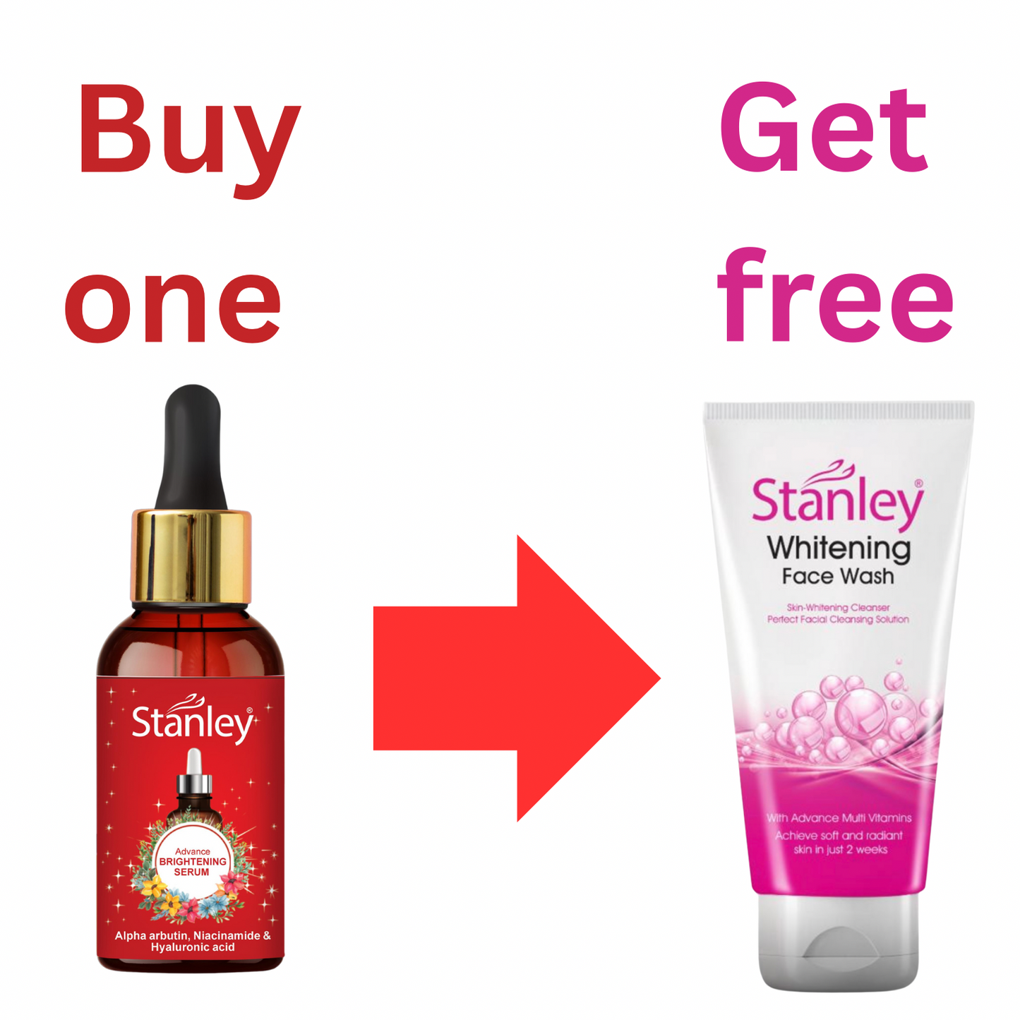 Free Facewash with Purchase of any Serum
